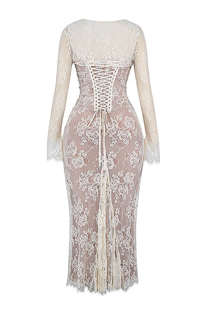 Floral Lace Dress™ - Romantic Elegance