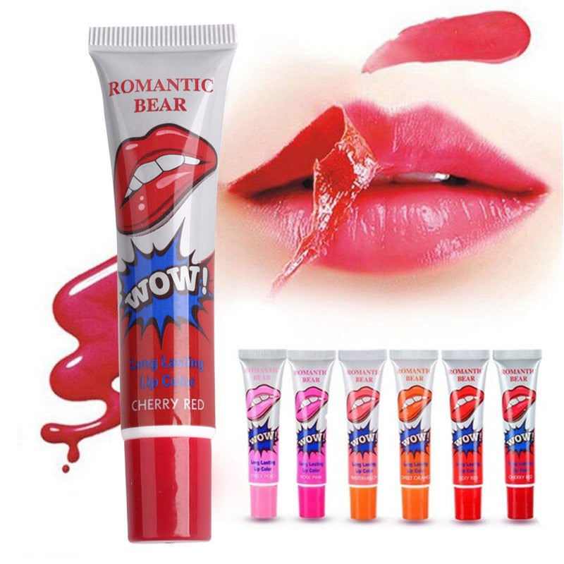 6 Colors Peel Off  Lip Gloss