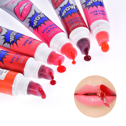 6 Colors Peel Off  Lip Gloss